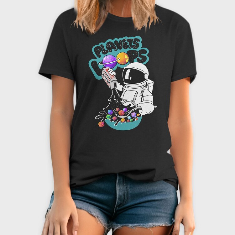 Space Galaxy Astronaut, Tricou Barbati (Unisex)