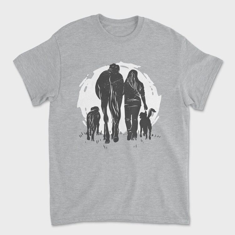 Girl Horse Dog, Tricou Barbati (Unisex)