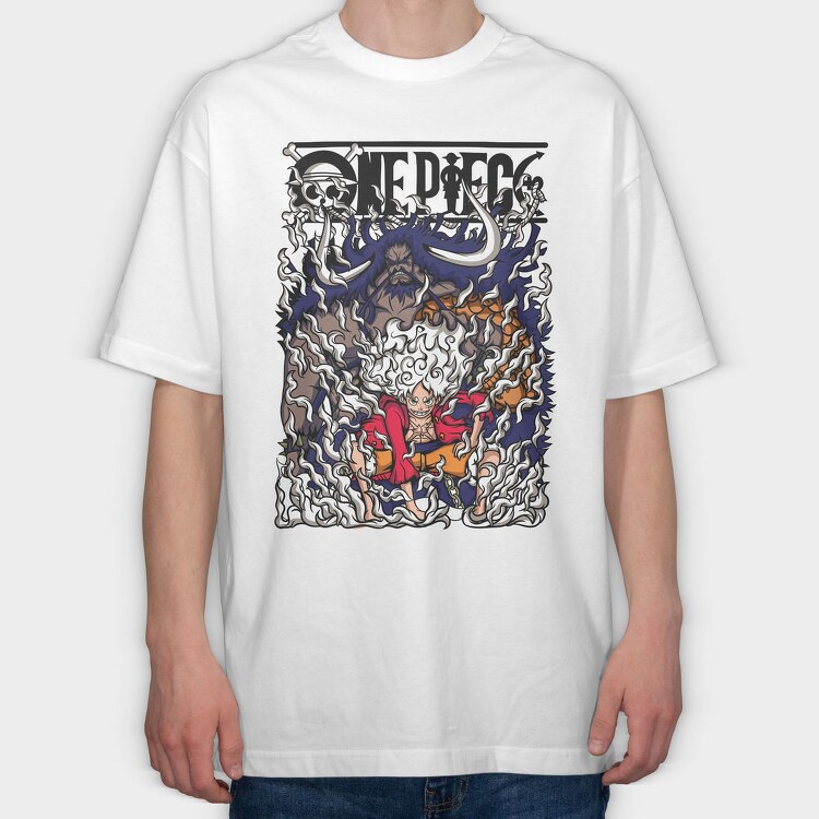 One Piece Storm, Tricou Oversize Barbati (Unisex)