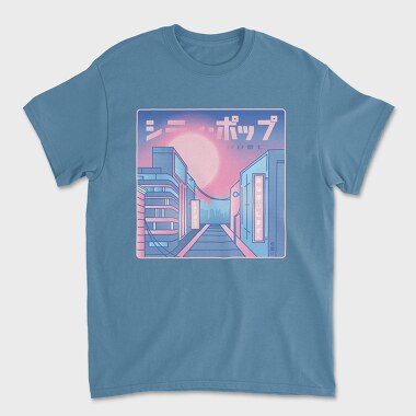 Tricou Barbati (Unisex), City Vaporwave