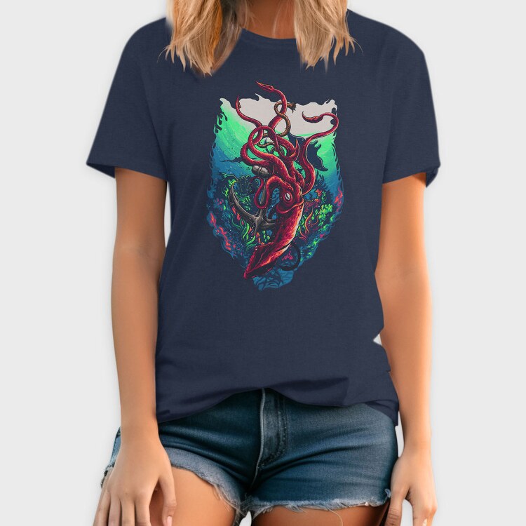 Octopus Abyss, Tricou Barbati (Unisex)