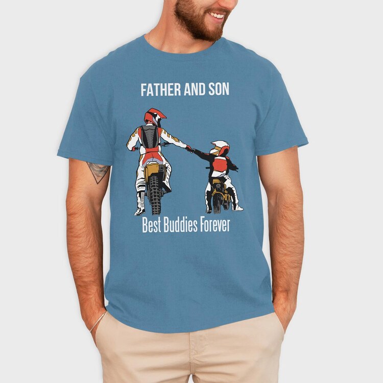 Father And Son Enduro, Tricou Barbati (Unisex)