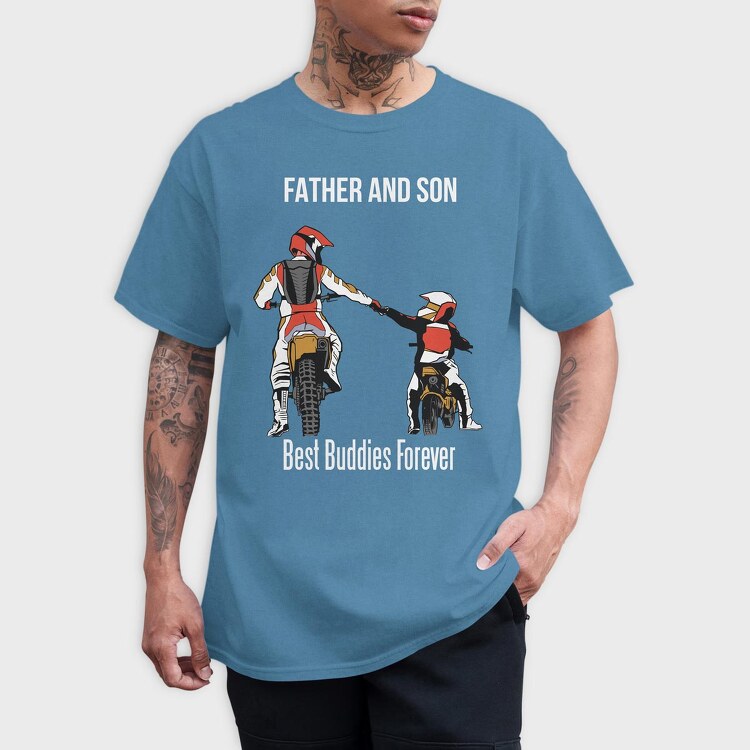 Father And Son Enduro, Tricou Barbati (Unisex)