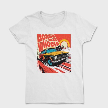 Beast on Wheels Hot Road Cars Comic, Tricou Femei