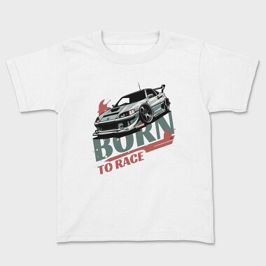 Car Jdm Japan Green Race, Tricou Copii