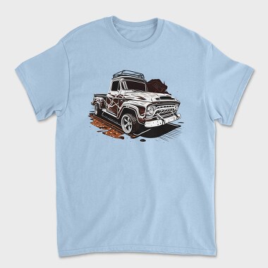 Classic 4X4 Truck With Luxury Rims, Tricou Barbati (Unisex)