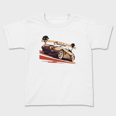 Convertible Cruisin Classic Car Palms, Tricou Copii