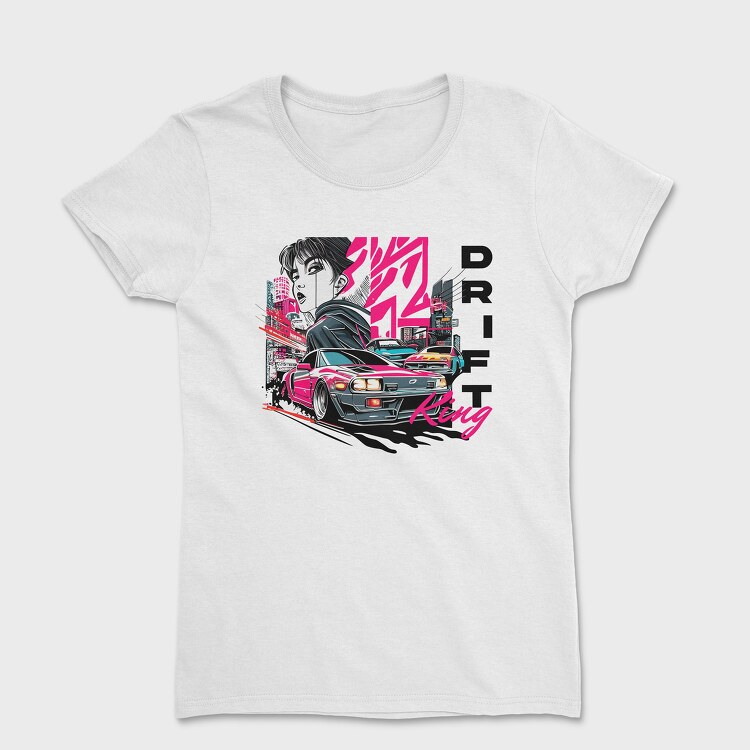 Tricou Femei, Drift King Japanese Car Manga