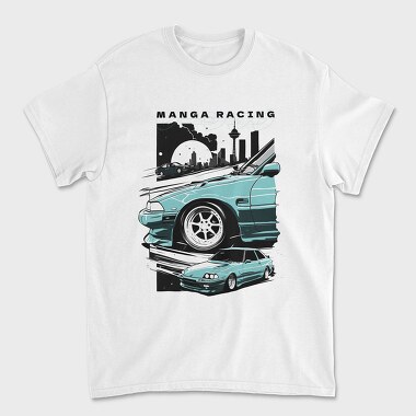 Drifting Japanese Cars Customized Moon City, Tricou Barbati (Unisex)