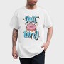 Donut Worry Be Happy, Tricou Barbati (Unisex)