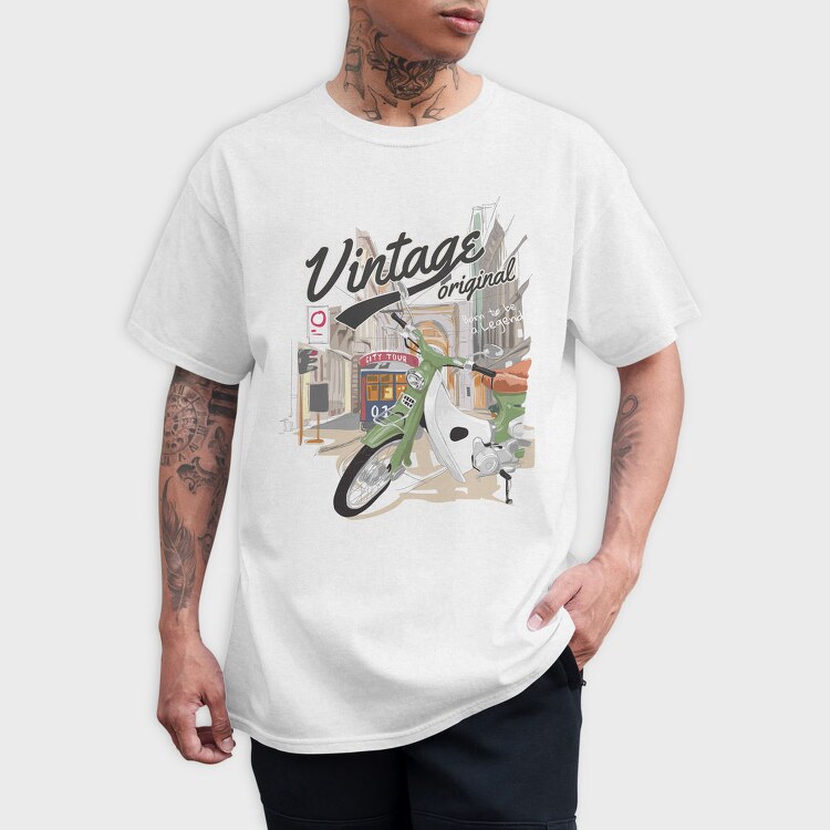 Vintage City Tour, Tricou Barbati (Unisex)