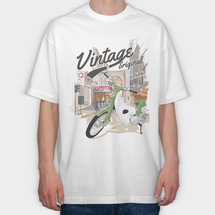Vintage City Tour, Tricou Oversize Barbati (Unisex)