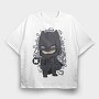 Batman Chibi Storm, Tricou Oversize Barbati (Unisex)