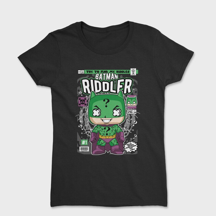Batman Riddler Mystery, Tricou Femei