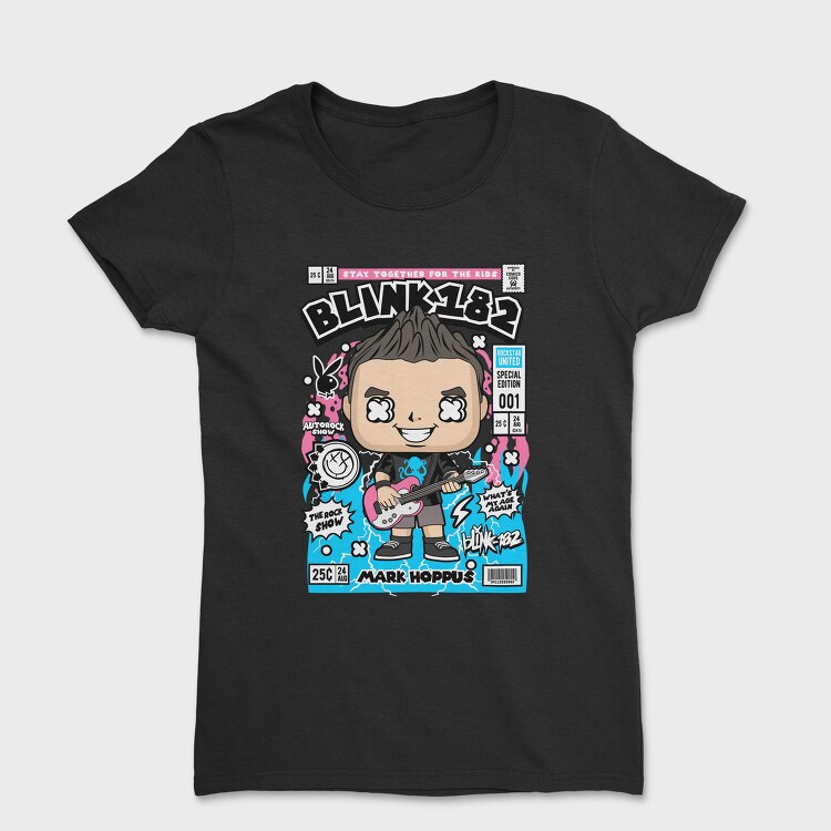 Blink182 Pop Vinyl, Tricou Femei
