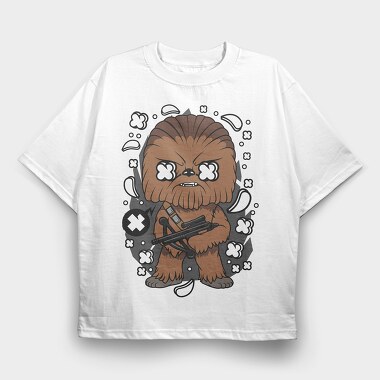 Chewbacca Comic Burst, Tricou Oversize Barbati (Unisex)