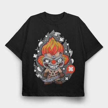 Clown Chaos, Tricou Oversize Barbati (Unisex)