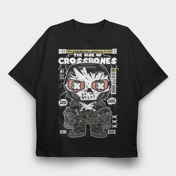 Crossbones Soldier, Tricou Oversize Barbati (Unisex)