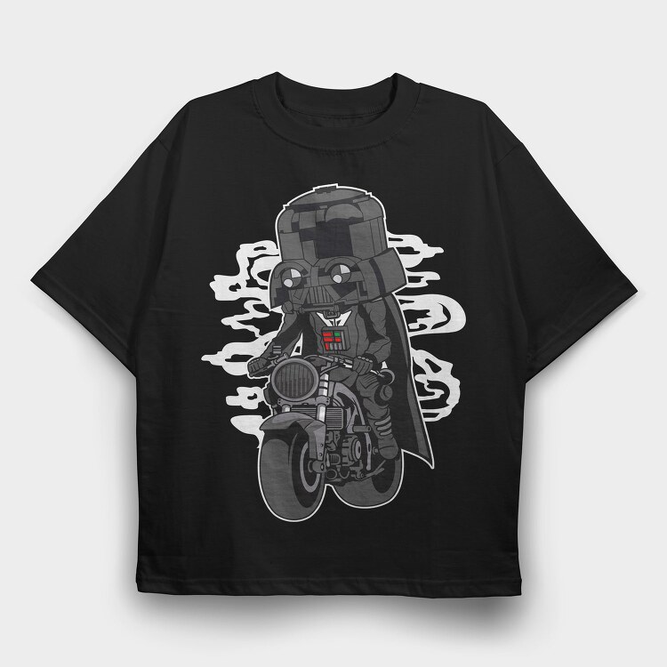 Darth Vader Rider, Tricou Oversize Barbati (Unisex)