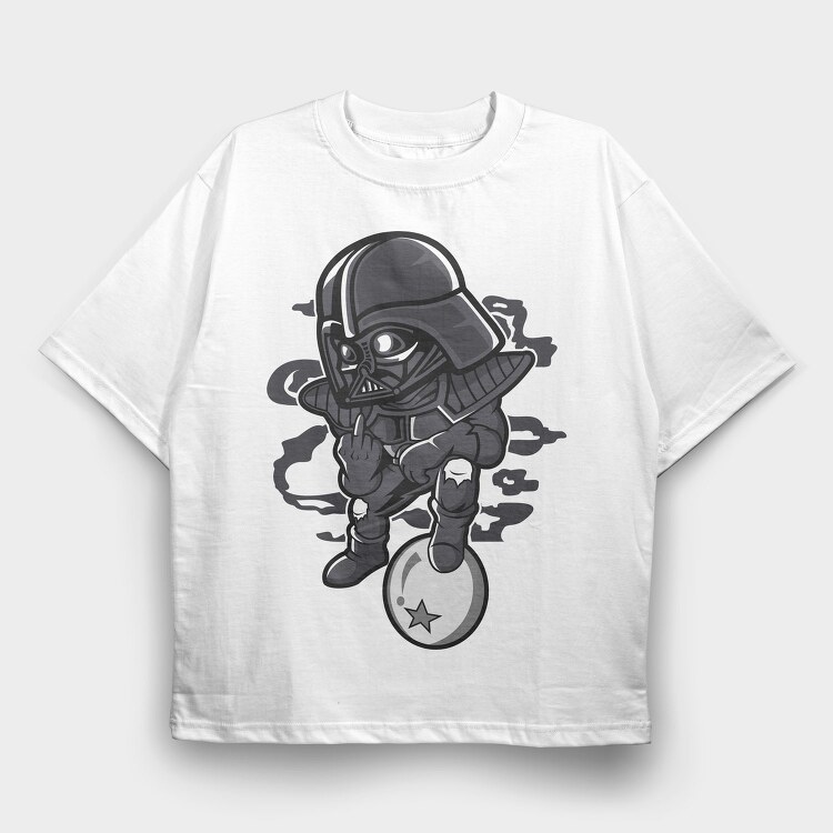 Darth Vader Streetwear, Tricou Oversize Barbati (Unisex)