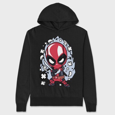 Deadpool Chibi Blade, Hanorac Oversize Barbati (Unisex)