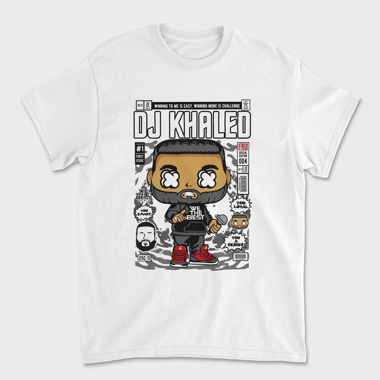 Dj Khaled Pop Art, Tricou Barbati (Unisex)