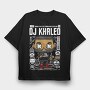 Dj Khaled Pop Art, Tricou Oversize Barbati (Unisex)