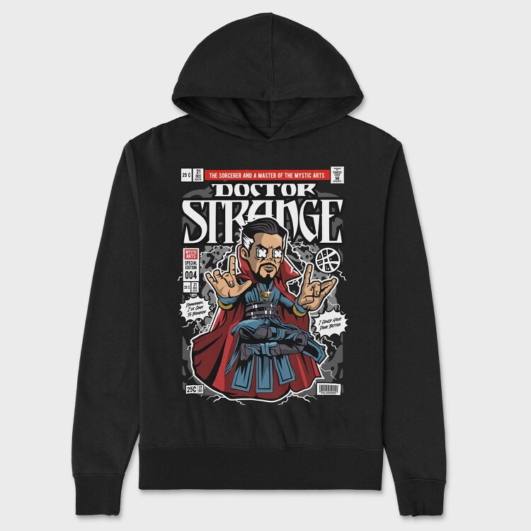 Doctor Strange Rockstar, Hanorac Oversize Barbati (Unisex)
