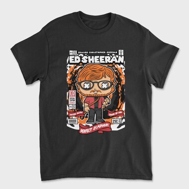 Ed Sheeran Comic Pop Art, Tricou Barbati (Unisex)