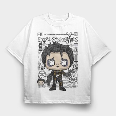 Edward Scissorshands, Tricou Oversize Barbati (Unisex)