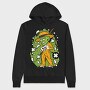 Green Wizard Chic, Hanorac Oversize Barbati (Unisex)