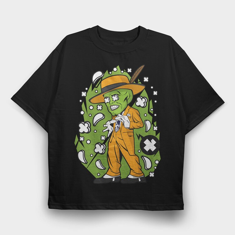 Green Wizard Chic, Tricou Oversize Barbati (Unisex)
