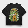 Green Wizard Chic, Tricou Oversize Barbati (Unisex)