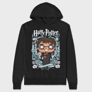 Harry Potter Comic Chibi, Hanorac Oversize Barbati (Unisex)