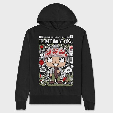 Home Alone Comic 1, Hanorac Oversize Barbati (Unisex)