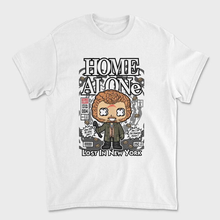 Home Alone Comic, Tricou Barbati (Unisex)