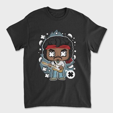 Jimi Guitar Hero, Tricou Barbati (Unisex)