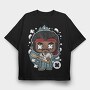 Jimi Guitar Hero, Tricou Oversize Barbati (Unisex)