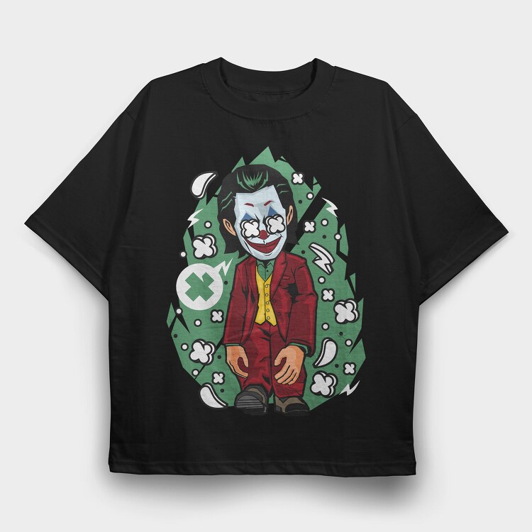 Jokers Wild Smile, Tricou Oversize Barbati (Unisex)