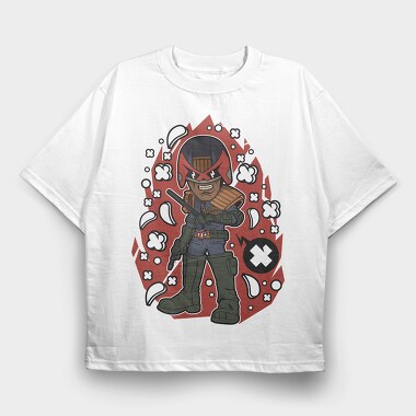Judge Dredd Revolution, Tricou Oversize Barbati (Unisex)