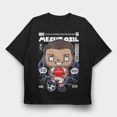 Mesut Ozil Comic, Tricou Oversize Barbati (Unisex)
