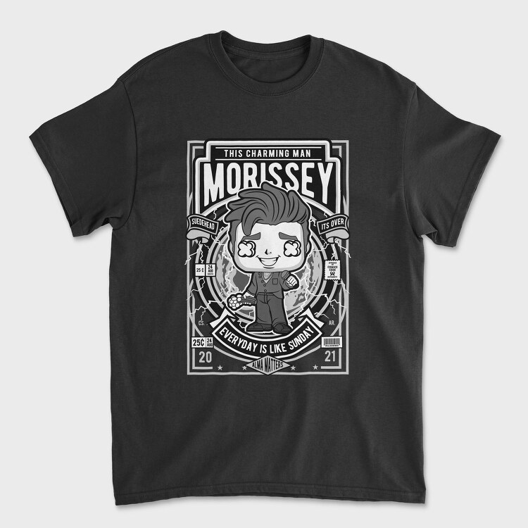 Morrissey Comic Chibi, Tricou Barbati (Unisex)