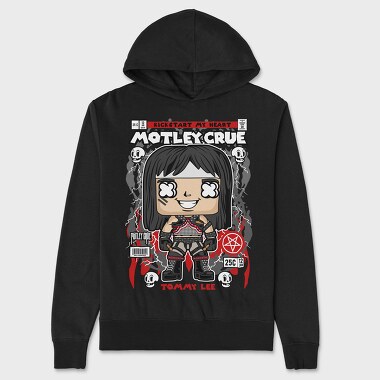 Motley Crue Pop Art, Hanorac Oversize Barbati (Unisex)