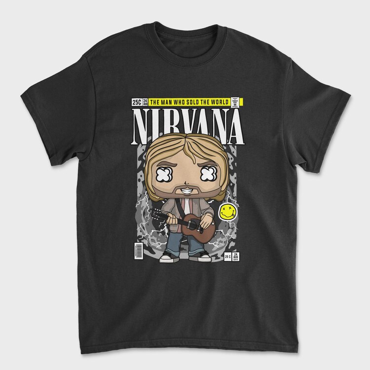 Nirvana Pop Icon, Tricou Barbati (Unisex)