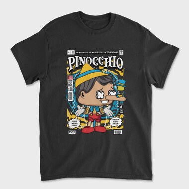Pinocchio Pop Art, Tricou Barbati (Unisex)