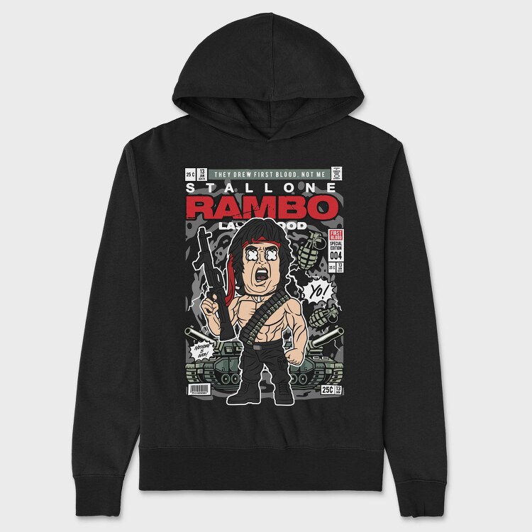 Rambos Roar, Hanorac Oversize Barbati (Unisex)