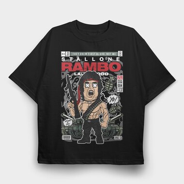 Rambos Roar, Tricou Oversize Barbati (Unisex)