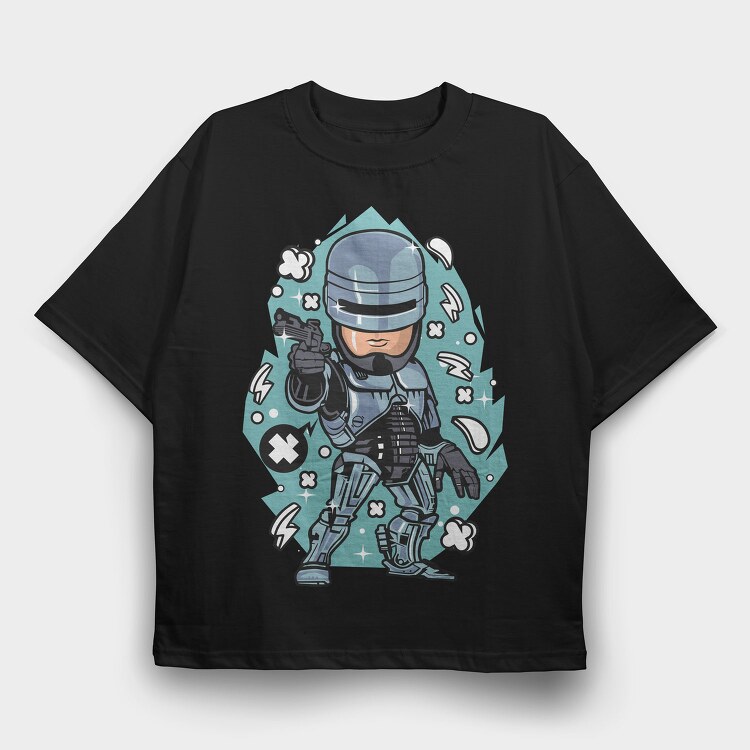 Robocop Revolution, Tricou Oversize Barbati (Unisex)