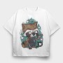 Rocket Raccoon Revolution, Tricou Oversize Barbati (Unisex)