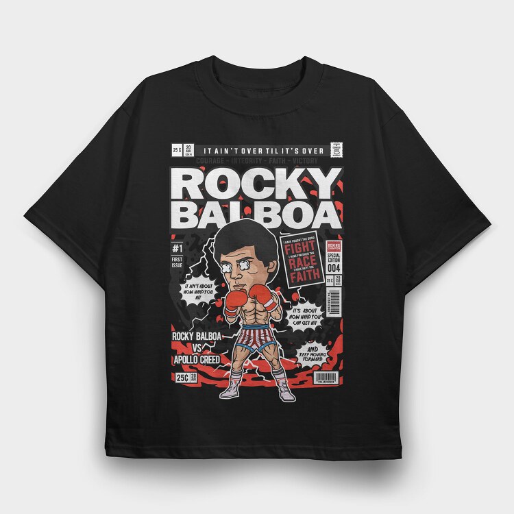Rocky Boxing Legend, Tricou Oversize Barbati (Unisex)